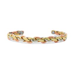 Viking Braid Bracelet w/Magnets - Polished - #735